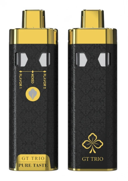 Vape Indiúscartha Débhlais Folamh 1ml + 1ml / 2ml+2ml 2 IN 1 Gléas Vape Indiúscartha Dé-Bhlais CBD/THC